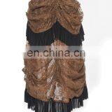 Gothic Steampunk Laces and Frills Layered High Low Skirt thumbnail-3