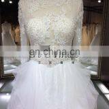 1A041 Top Quality Beautiful Long Sleeve With Lace Heavy Beaded White Bridal Dress thumbnail-3