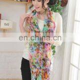 Digital Printed Chiffon 100% Silk Scarf