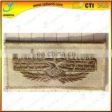 Light Yellow Square Embroidery Cheap Badges