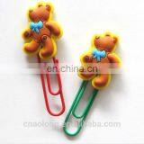 Cute Handmade Custom Logo Soft Pvc Book Clip,silicone Book Mark,rubber Personalized Bookmarks