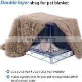 Cat Dog Faux Fur Pet Blanket Sleep Mat Reversible Double Layer Washable Pet Blanket Winter thumbnail-4