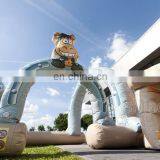 Western Theme Inflatable Barrier Go Karts Racing Game Outdoor Inflatable Speedway Race Track thumbnail-5
