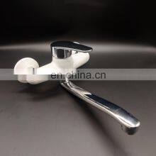 Plastic Steel White Shower Faucet Mixer thumbnail-1
