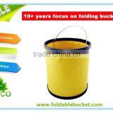 100% Waterproof Multi-use Car Washing Camping Folding Bucket With Lid thumbnail-1