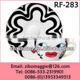 Hot Sale Nice Custe Designed Oversized Ceramic Disposable Milk Cup Saucer for Kids thumbnail-1