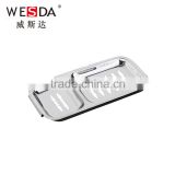 WESDA bathtub soap dish silver square stainless steel soap two dish bathroom sets metal soap holder/Soap Dish/Soap Basket