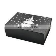 Luxury a4 Deep Black Christmas Eve Gift Presentation Hamper Boxes Wholesale thumbnail-5