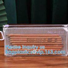 Clothes Storage Bag, Makeup Organizer With Reinforced Handle, Vinyl Storage Bags, Dual Zippers, Moving Totes thumbnail-5