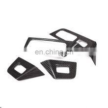 Real Carbon Fiber Car Interior Window Lift Button Frame Trim For Porsche Cayenne Left Hand Drive Accessories thumbnail-2