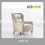 fabric velvet white armchair 1 seat chair