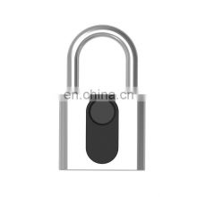 WG0011 2021 Hot Sale High Security Portable Anti-theft Waterproof USB Charging Fingerprint Lock Smart Padlock