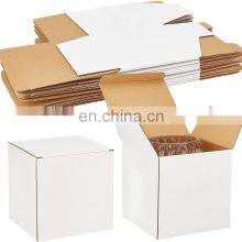 Wholesale China Supplier Custom Printed LOGO Corrugated Shipping Boxes Rigid Shipping Box White Paper Box