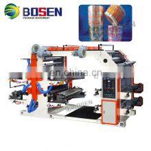 4 Colour Flexo Printing Machine for Film Printing Flexographic Printer Letterpress Roll to Roll Flexo Printer 4 Color