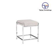 Factory Wholesale Solid Color Collapsible Pu Leather Folding Storage Stool Ottoman thumbnail-2