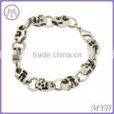 Fashion Stainelss Steel Skull Bracelet in Antique Silver Color thumbnail-3