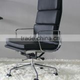 Luxury fauteuil soft pad group swivel aluminium boss chair with armrest replica
