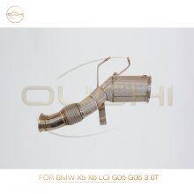 Exhaust Downpipe for BMW X5 X6 LCI G05 G06/X5M X6M F95 F96 LCI Stainless Steel Performance Upgrade Increase High-performance Auto Parts
