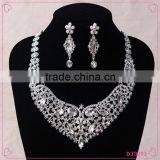 2016 New Product China Supplier Statement Crystal Necklace Set thumbnail-1