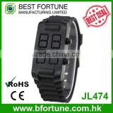 JL474 China wholesale children led stainless steel back watch