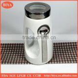 Porcelain Seal Pot Mini Milk Jar With Iron Spoon Small Size Milk Pot With Stainless Steel Lid Jar thumbnail-2