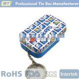 Rectangular Cute Tin Can With Hinge Lid / Cute Can Quality Choice