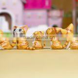 Custom Cute Plastic Cat Figurines Use PVC Material thumbnail-3