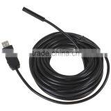 2M Cable Length Endoscope 7mm Lens Waterproof IP67 Mini USB Endoscope Camera Inspection Borescope Tube Snake Scope 6 LEDs thumbnail-4