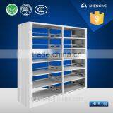 Double Pillar Double Sided Book Shelf Design