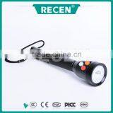 IP65 3 Watt Color Light Water Proof Rechargeable Ultra-bright LED Torchlight