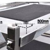 3 Tiers Metal Kitchen Office Restaurant Dining Serving Trolley Chrome Finish thumbnail-2