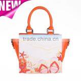 Guangzhou New Design Lady Handbag and Tote Bag/Tourist Souvenir PU leather Printed lady bag