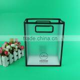 OEM Factory Custom Die Cut Plastic Bag, Wine Handle Bag, Cheap Plastic pp Tote Bag for Candies