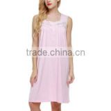2016 most popular Womens Cotton Sleeveless free size Nightgown