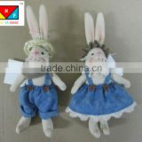 Plush Bunny Rabbit Table Easter Decoration Long Ear Stuffed Plush Bunny