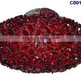 CB0122 Red 2015 New Design Small High Quality Italian Style Handbag With Stone Embrodried for Lady Disgn