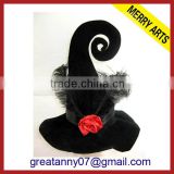 2015 new product Hot Selling cheap witch Blinking Black Halloween Pumpkin Hat