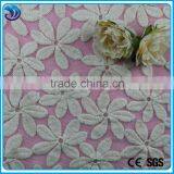 Top Quality Nylon Net Mesh Cotton Embroidery Fancy Flower Embroidery Fabric thumbnail-1