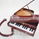 Personality Style Piano Telephone Set With Brown thumbnail-3