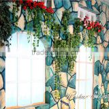 never loose color artificial grape leaves vine for hotel decor