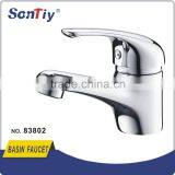 Brass single handle basin faucet 83802