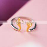 Good Quality Gold Plated Fashion Ring Jewelry Christmas Gift Reindeer Ring thumbnail-3