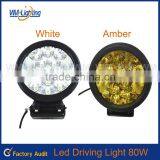 New design auto part 80W LED WORK LIGHT 4x4 accessory waterproof Led Work Light widely used Led Light bulb
