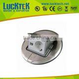 Multifunctional Floor Socket,Aluminum Pop-up Floor Outlet Box European Socket