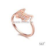 16461 Ruili Austria Crystal Jewelry Charm Onyx Ring