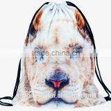 Animal Tiger Drawstring Bag/high Quality Newsboy Bag