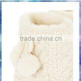 Girls Fashion Cream Cable Knit Winter Boot thumbnail-3