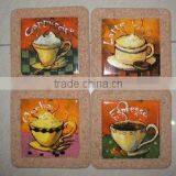 Ceramic Tile With Cork Coaster thumbnail-1