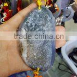 Wholesale Agate Geodes Stones Pendants thumbnail-4