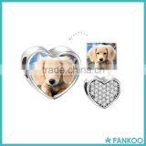 Custom 925 Sterling Silver European Heart Charms With Photo thumbnail-1